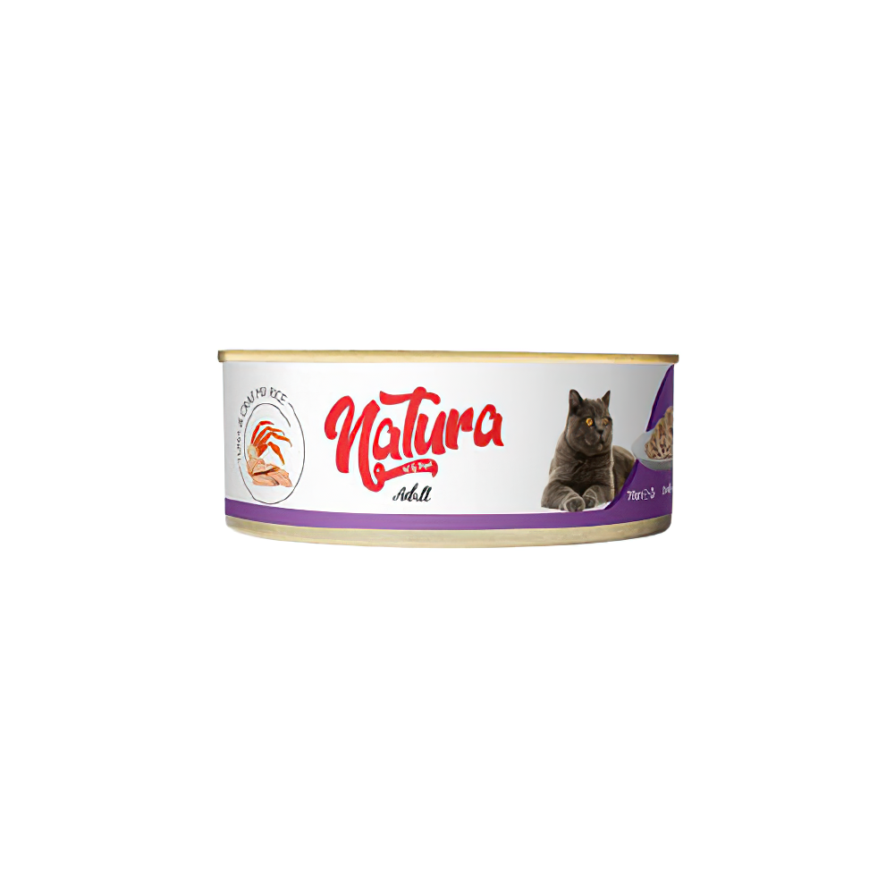 Natura Ton Balıklı ve Yengeçli Yetişkin Kedi Konserve Maması (70 g)