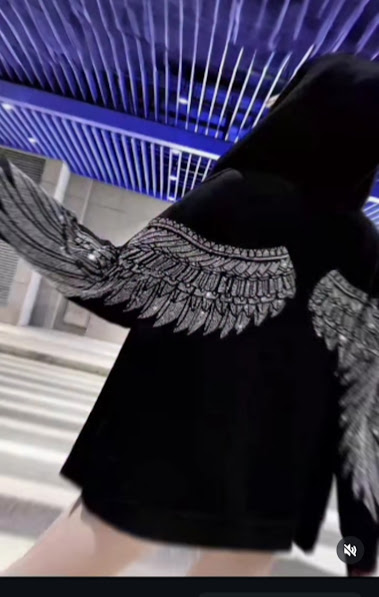 Angel Kanatlı Taşlı Sweat