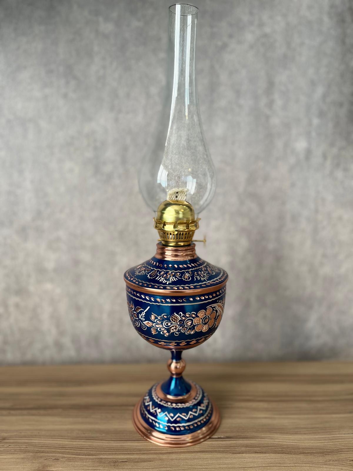 Gaz Lambası Erzincan İşlemeli Büyük Boy