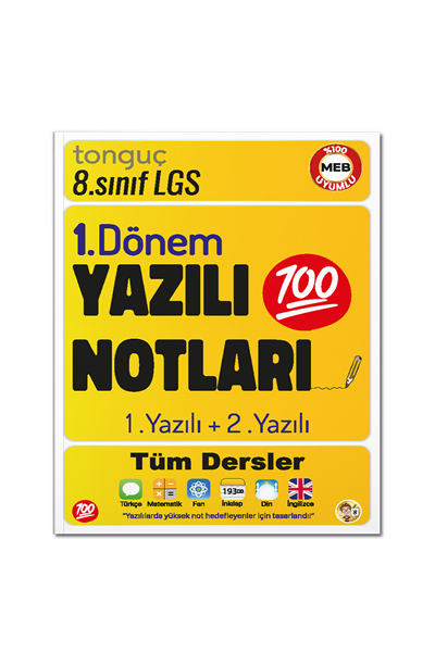8. Sınıf Yazılı Notları 1. Dönem 1 ve 2. Yazılı
