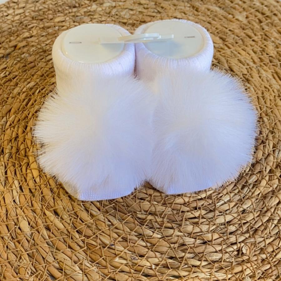 Ponponlu Pofuduk Bebek Patik Çorabı