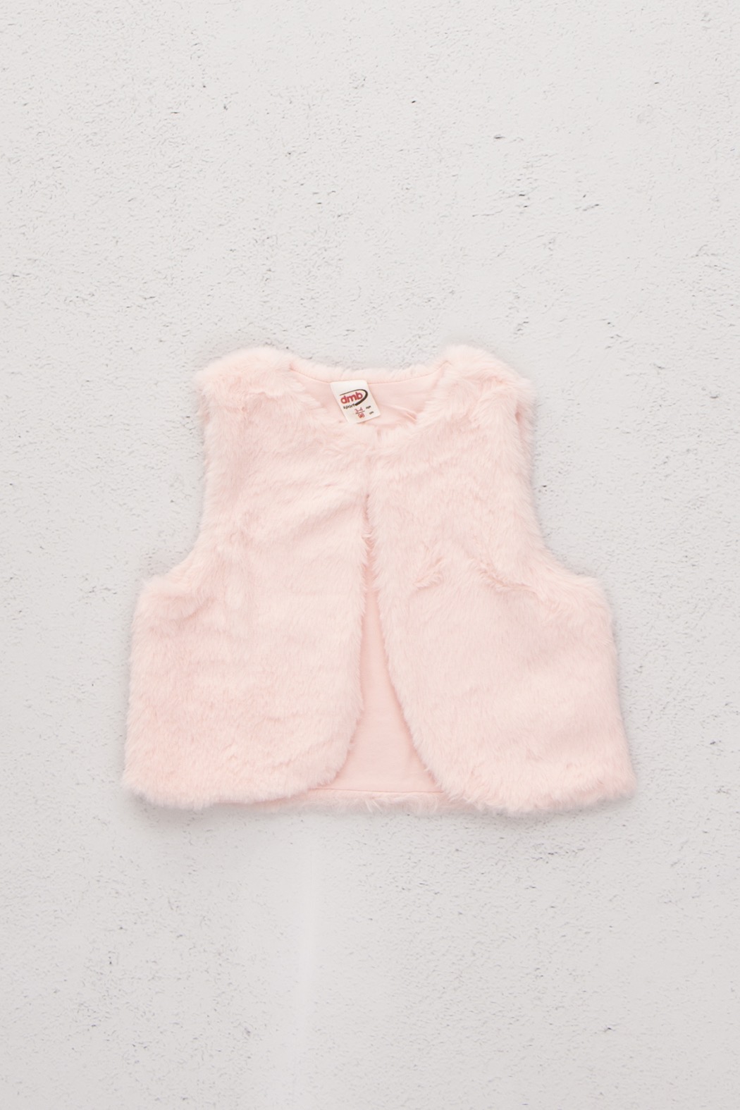 Pembe peluş yelek