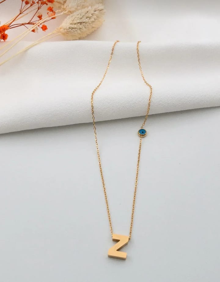 Jade'm Gold Çelik Z Harfli Kolye