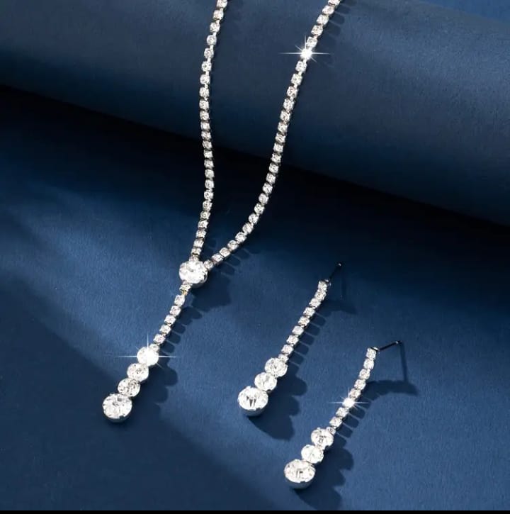 Jade'm Gold 3 Adet Kadın Moda Takı Seti Gündelik Giyim  için Gümüş Kaplama