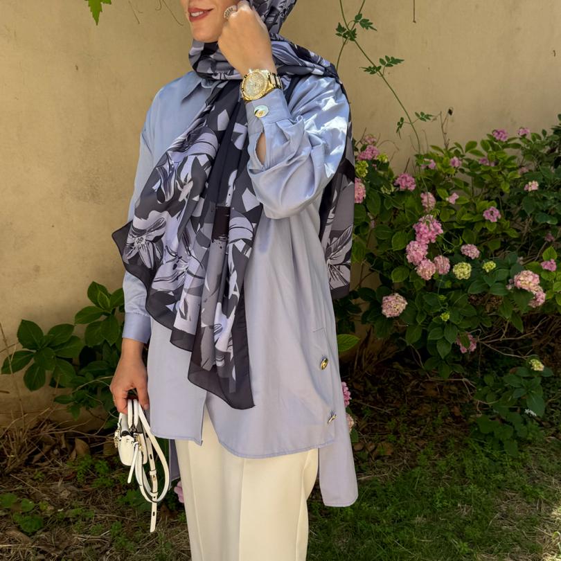 Asimetrik tunik (lila)