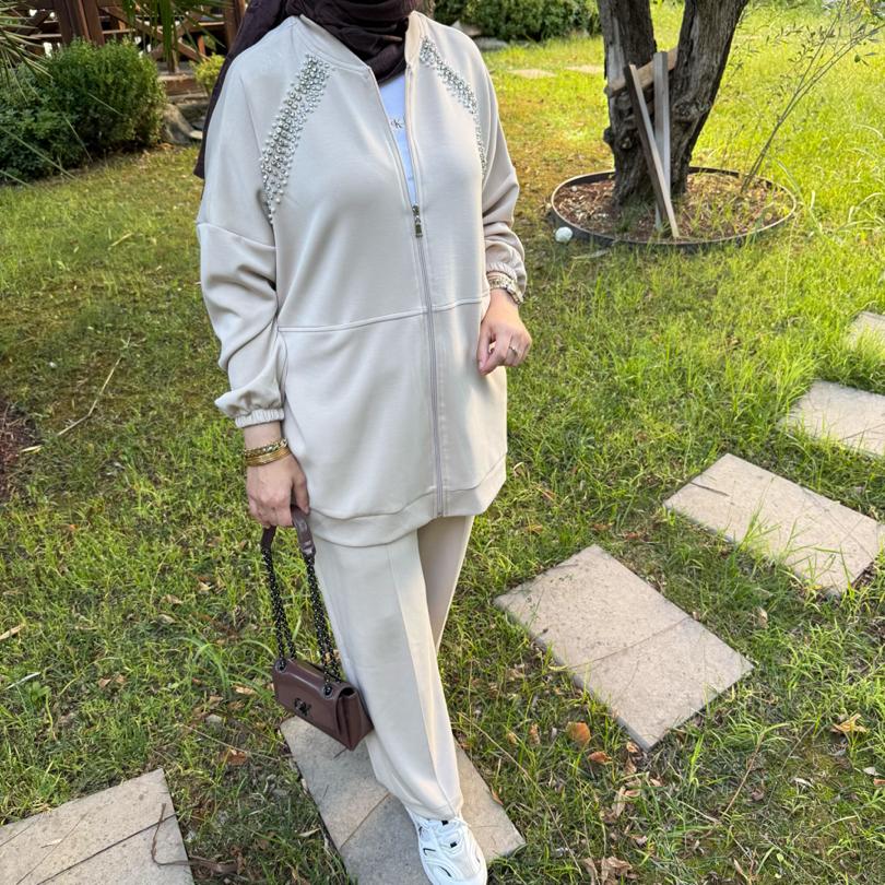 Taş işlemeli oysho takım/taş rengi