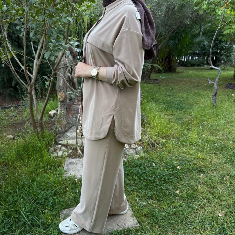 Modal eşofman takım/bej