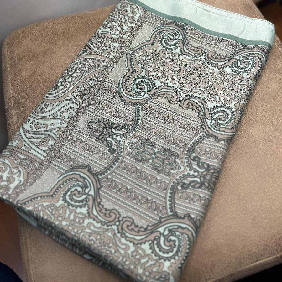 Etnik Özel Doku Pamuk Şal- Yeşil