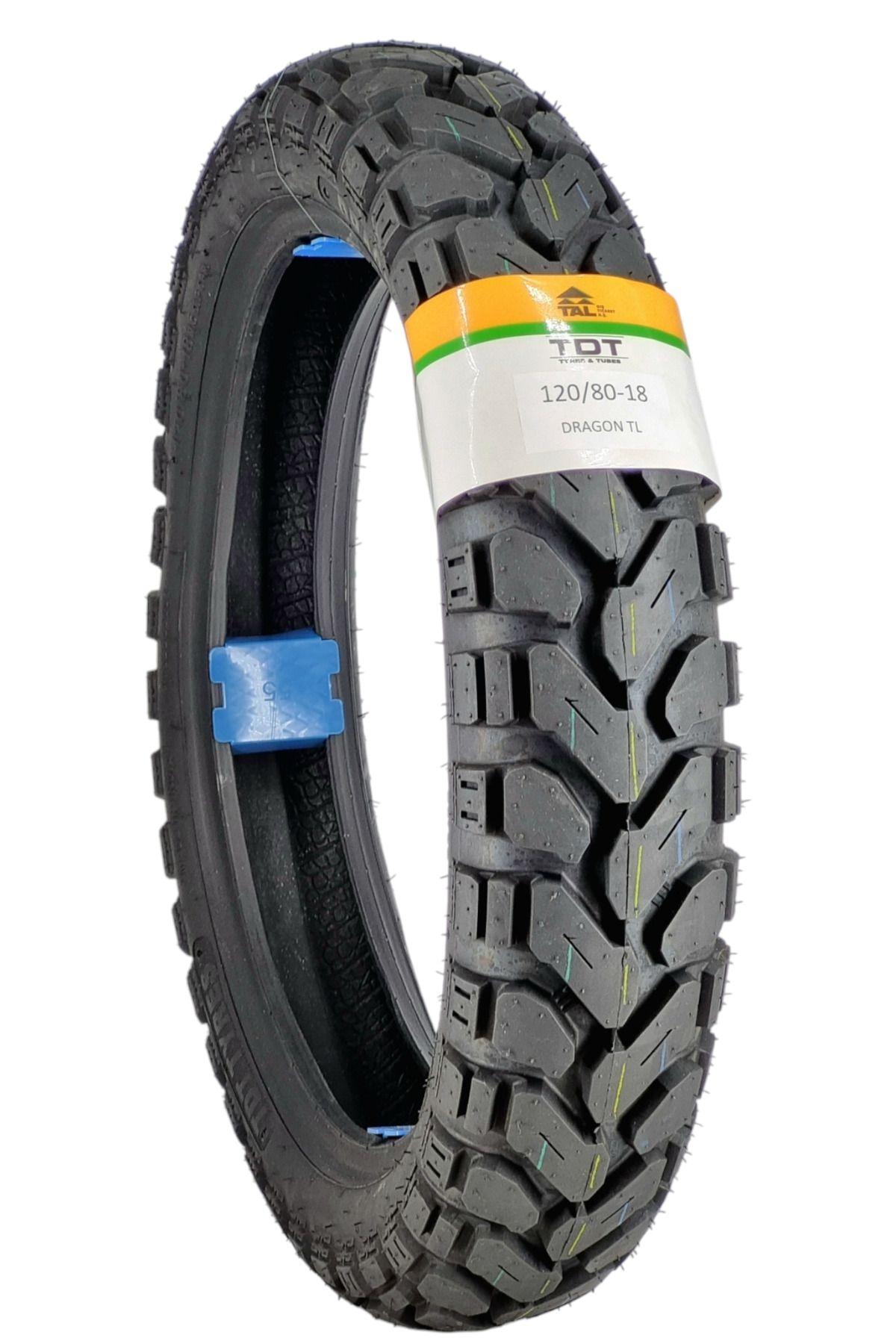 TDT TYRES 120/80-18 TL (TUBELESS - DUBLEKS) MOTOSİKLET LASTİĞİ DRAGON
