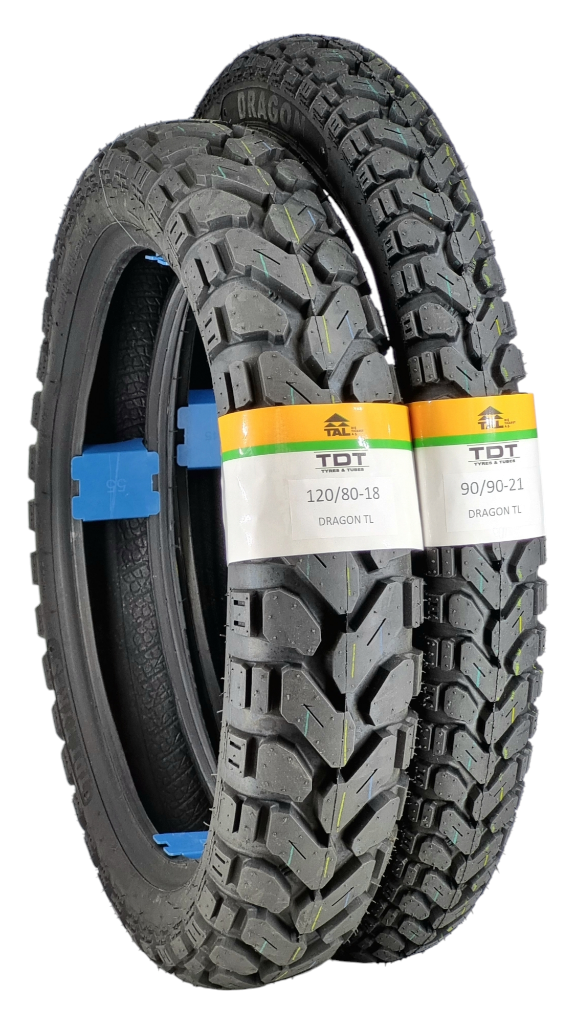 TDT TYRES HONDA CRF LASTİK TAKIMI 120/80-18 VE 90/90-21 TL (TUBELESS - DUBLEKS) LASTİK TAKIMI DRAGON