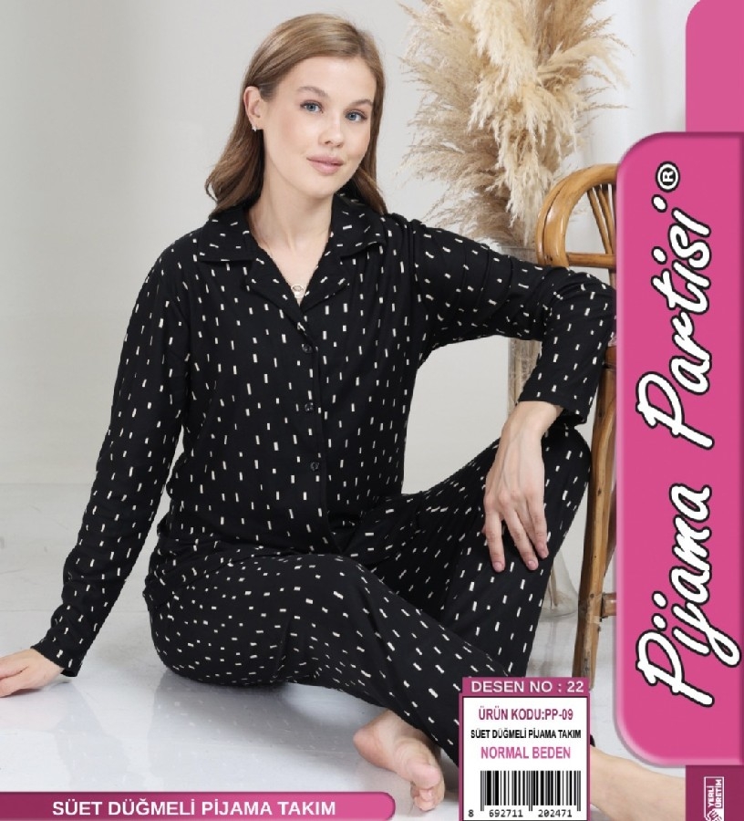 Sİyah Çizgili Pijama Takımı pijama partisi 22
