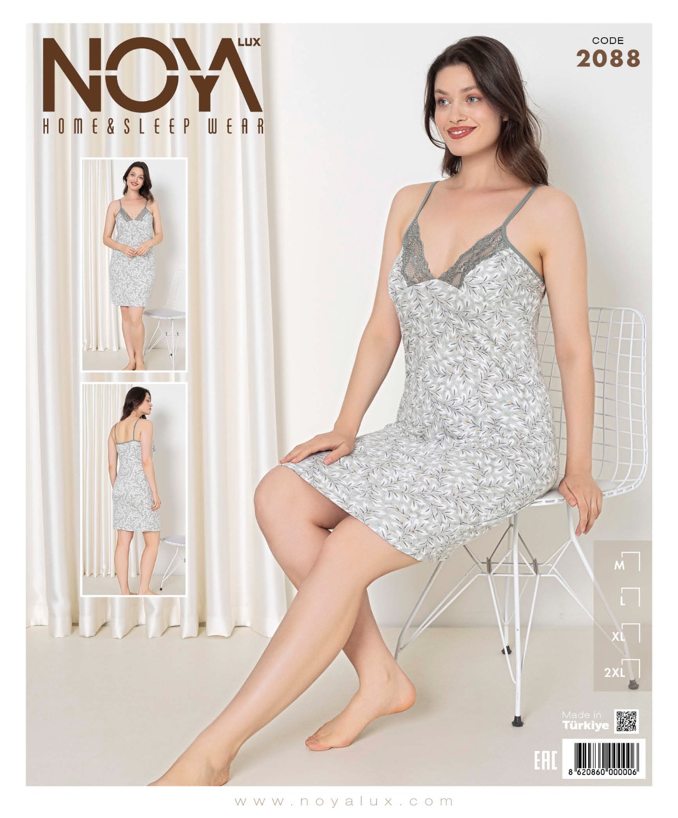 Noyalüx İp Askılı Gecelik 2088
