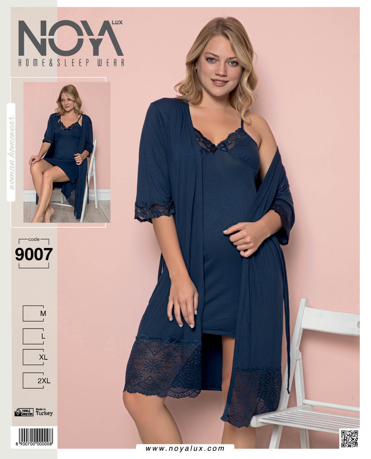 Noyalüx İkili Sabahlıklı Takım 9007