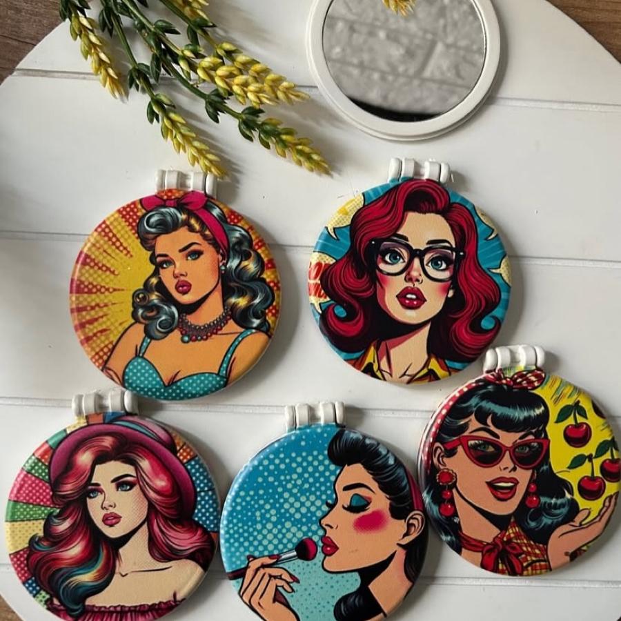 Por Art Desen Kadın Çanta Boy Ayna