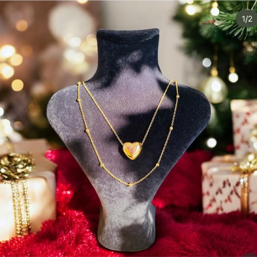 Çelik Kalp Bayan Kolye