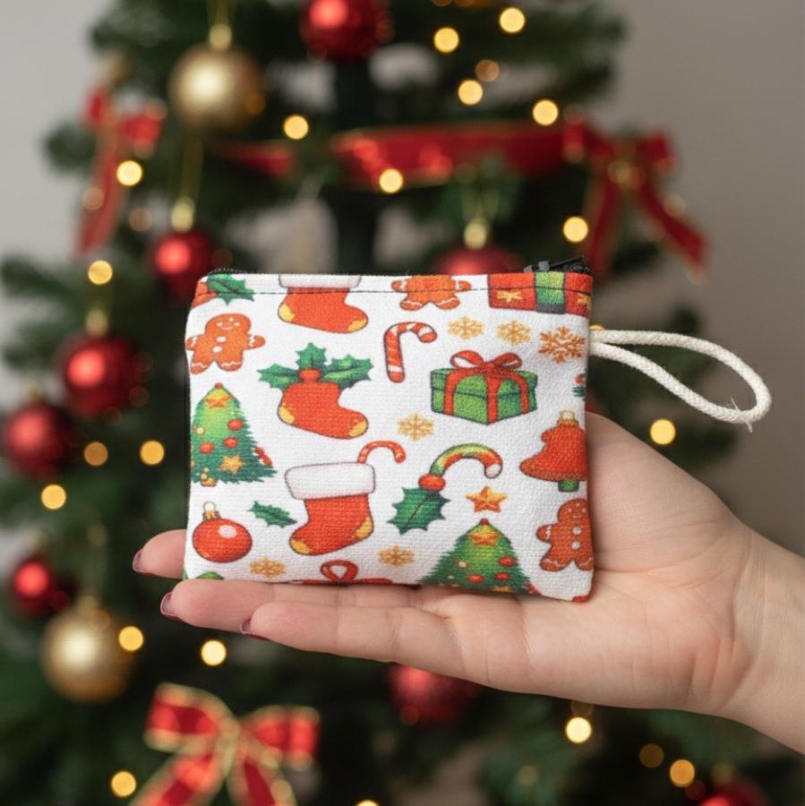 Yeni Yıl Desen Şık Bozuk Para Cüzdanı