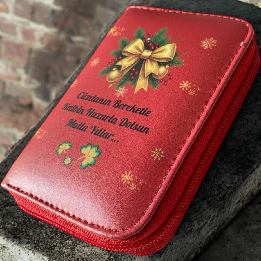 Yeni Yıl Temalı Şık Bayan Cüzdan