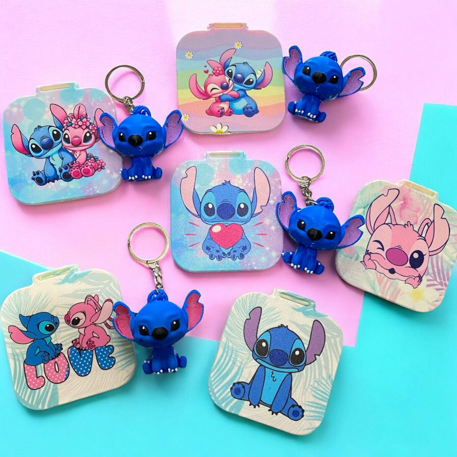 Stitch Anahtarlık Ve Ayna Set