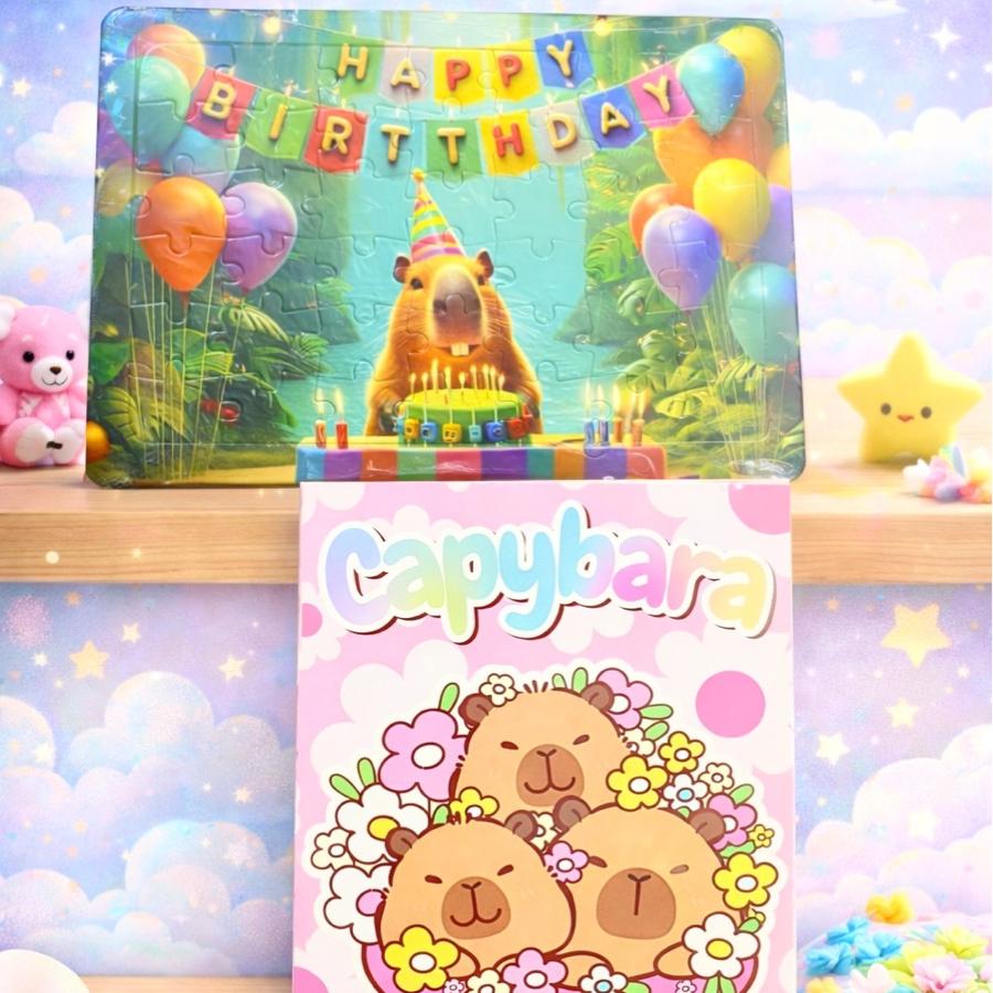 Capy Bara Puzzle Ve Yapboz Seti