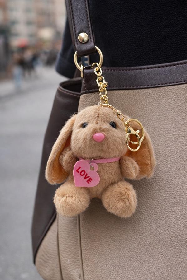 Sevimli Peluş Köpek Oyuncak Anahtarlık