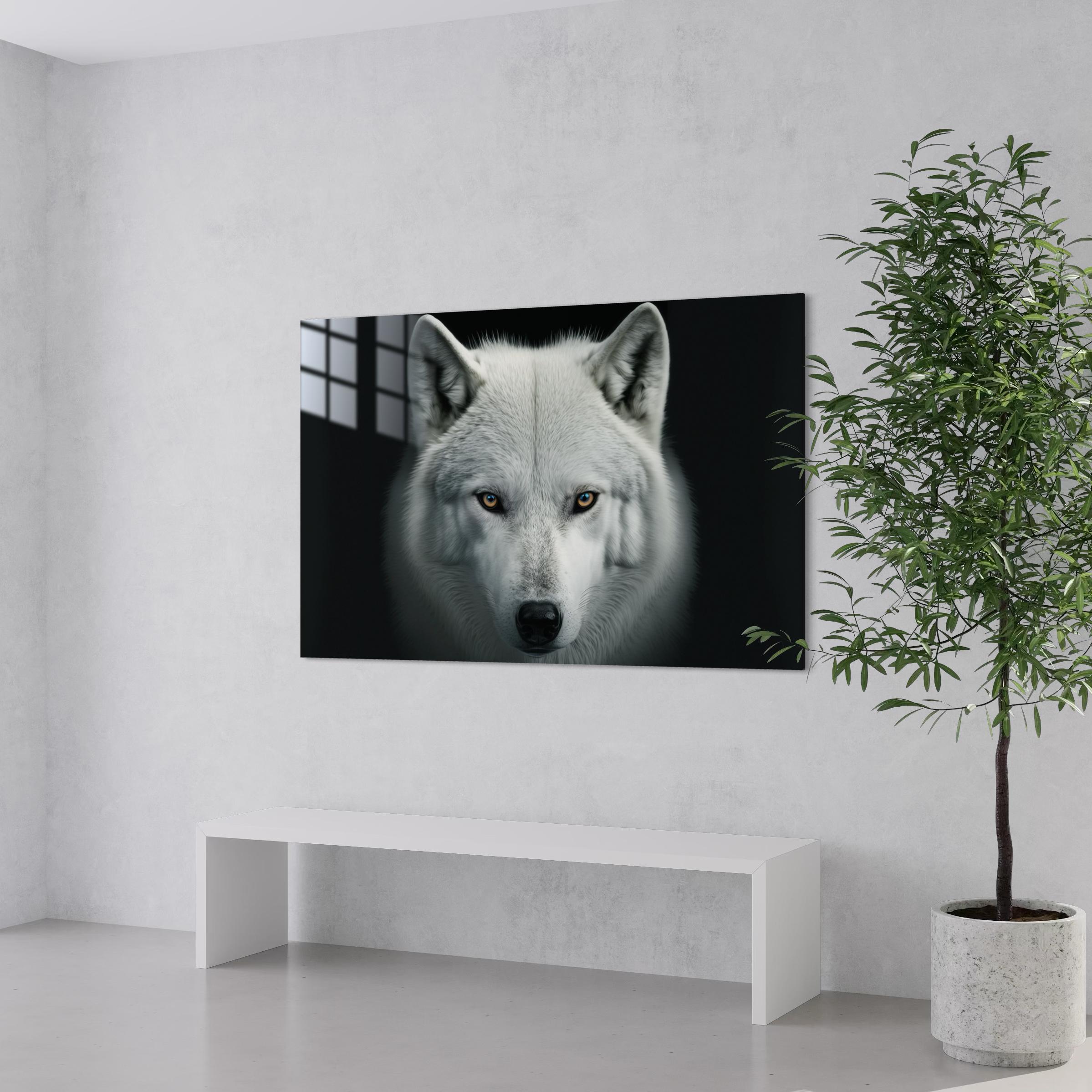 Beyaz Kurt Cam Tablo