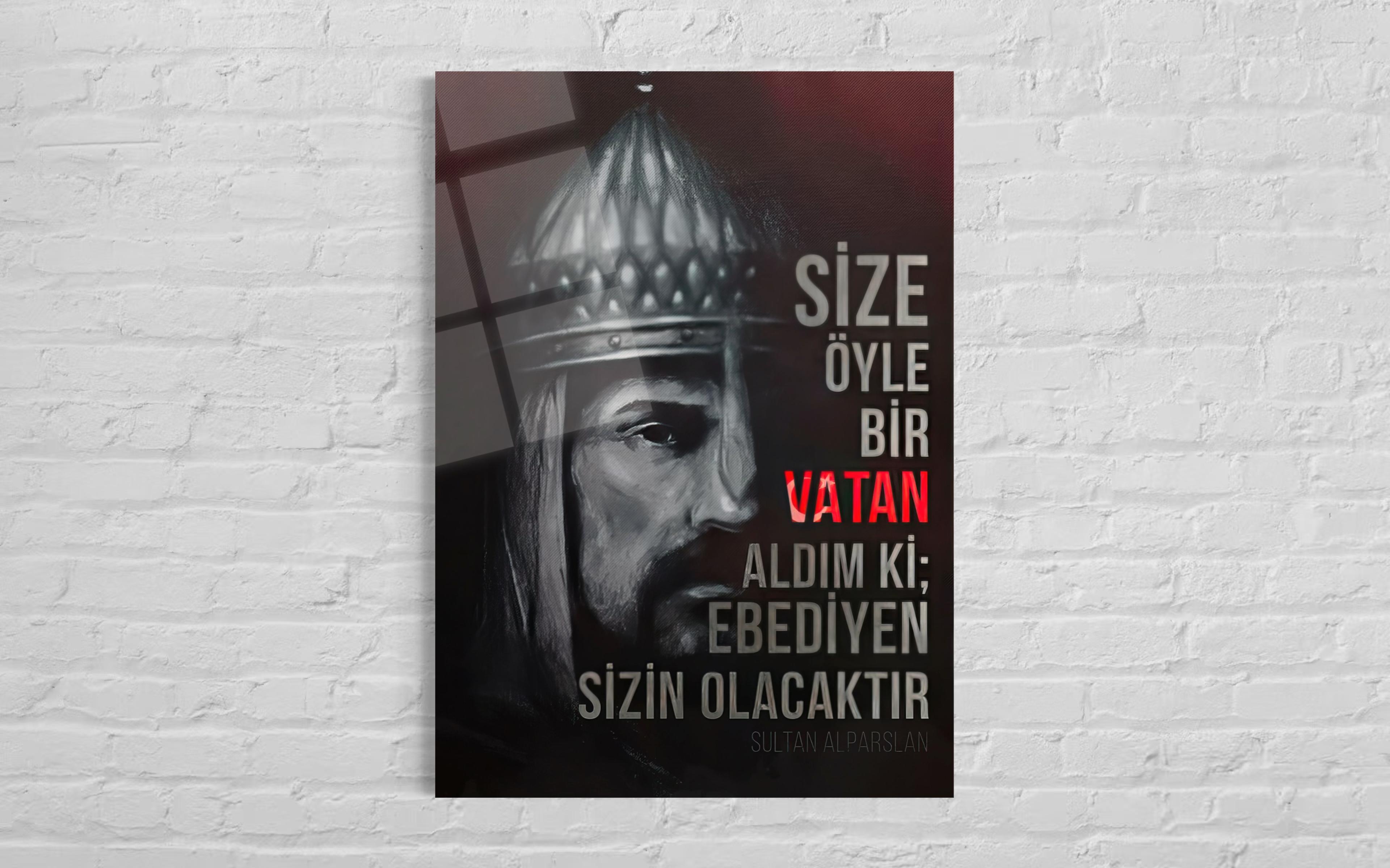 Sultan Alparslan Cam Tablo
