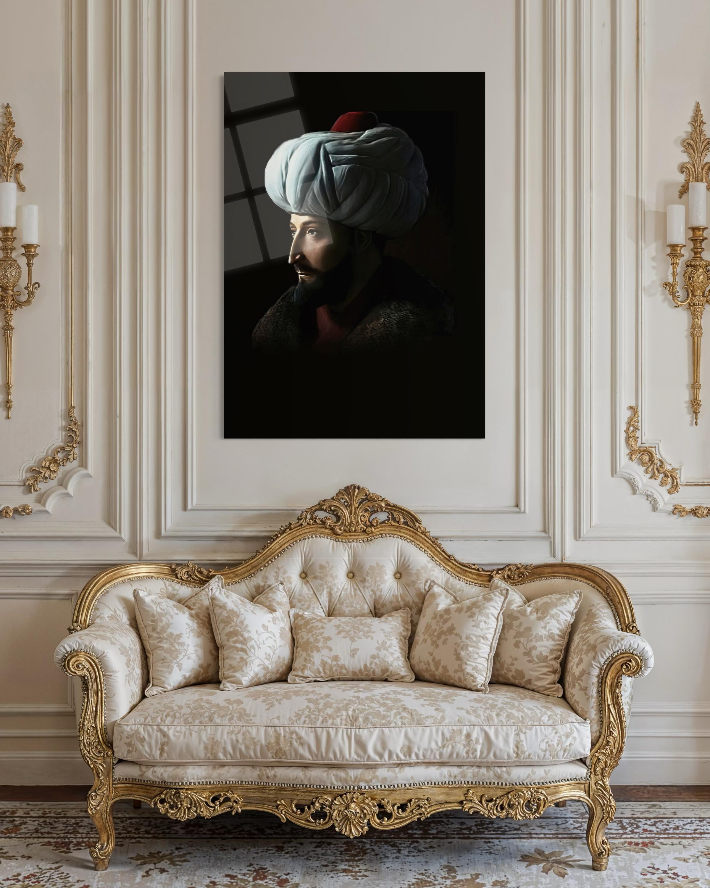 Fatih Sultan Mehmet Cam Tablo