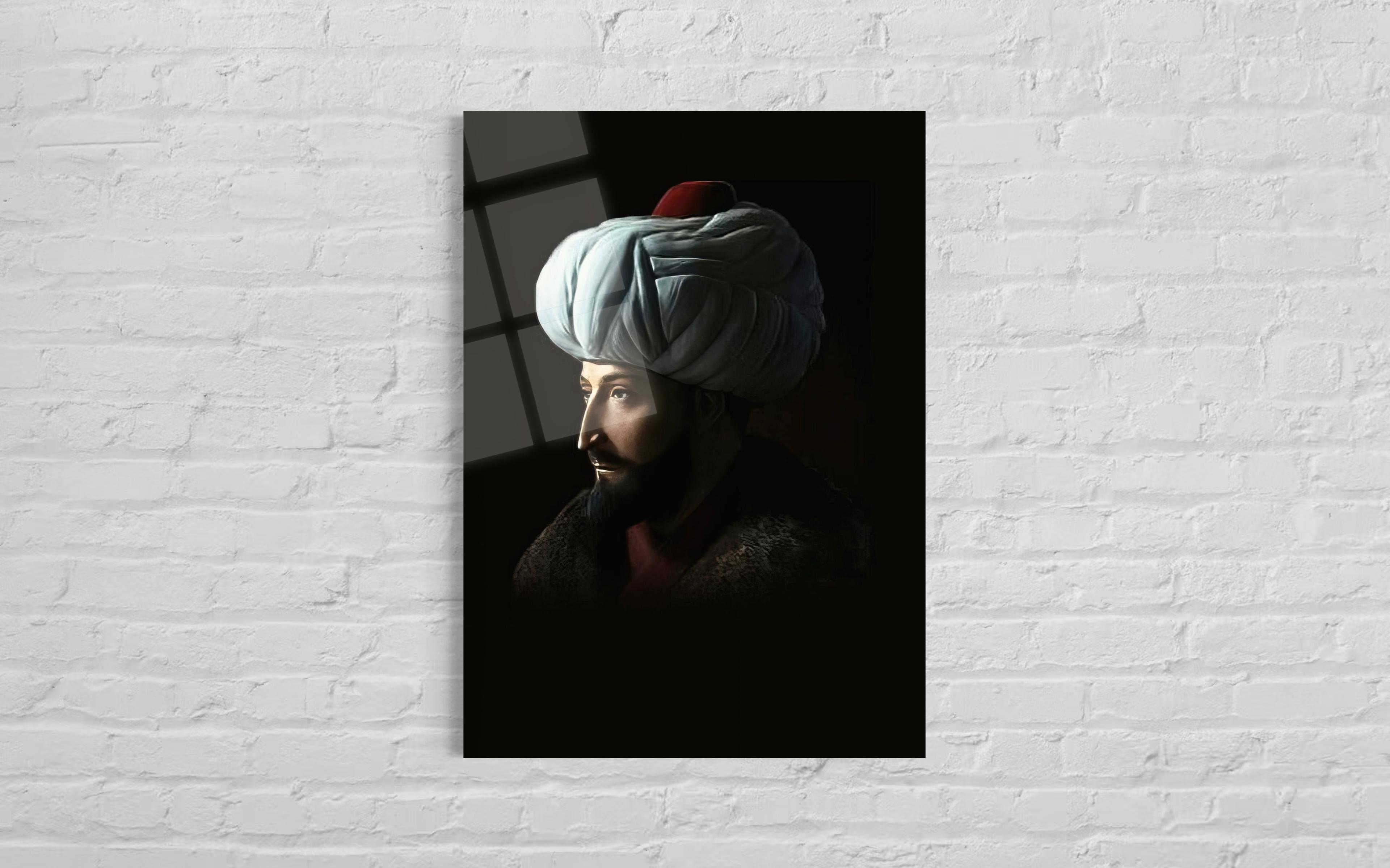 Fatih Sultan Mehmet Cam Tablo