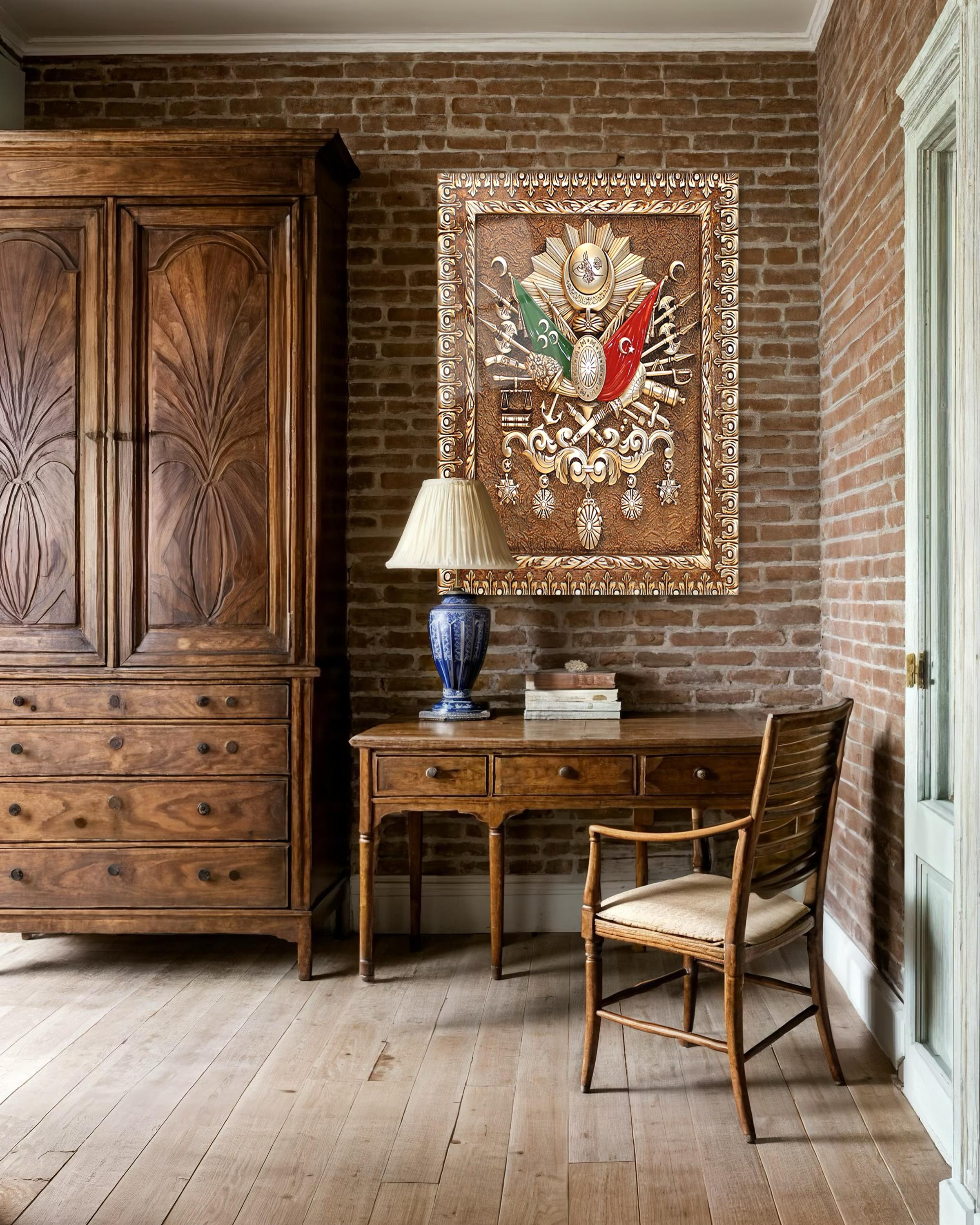 Osmanlı Tuğra Cam Tablo