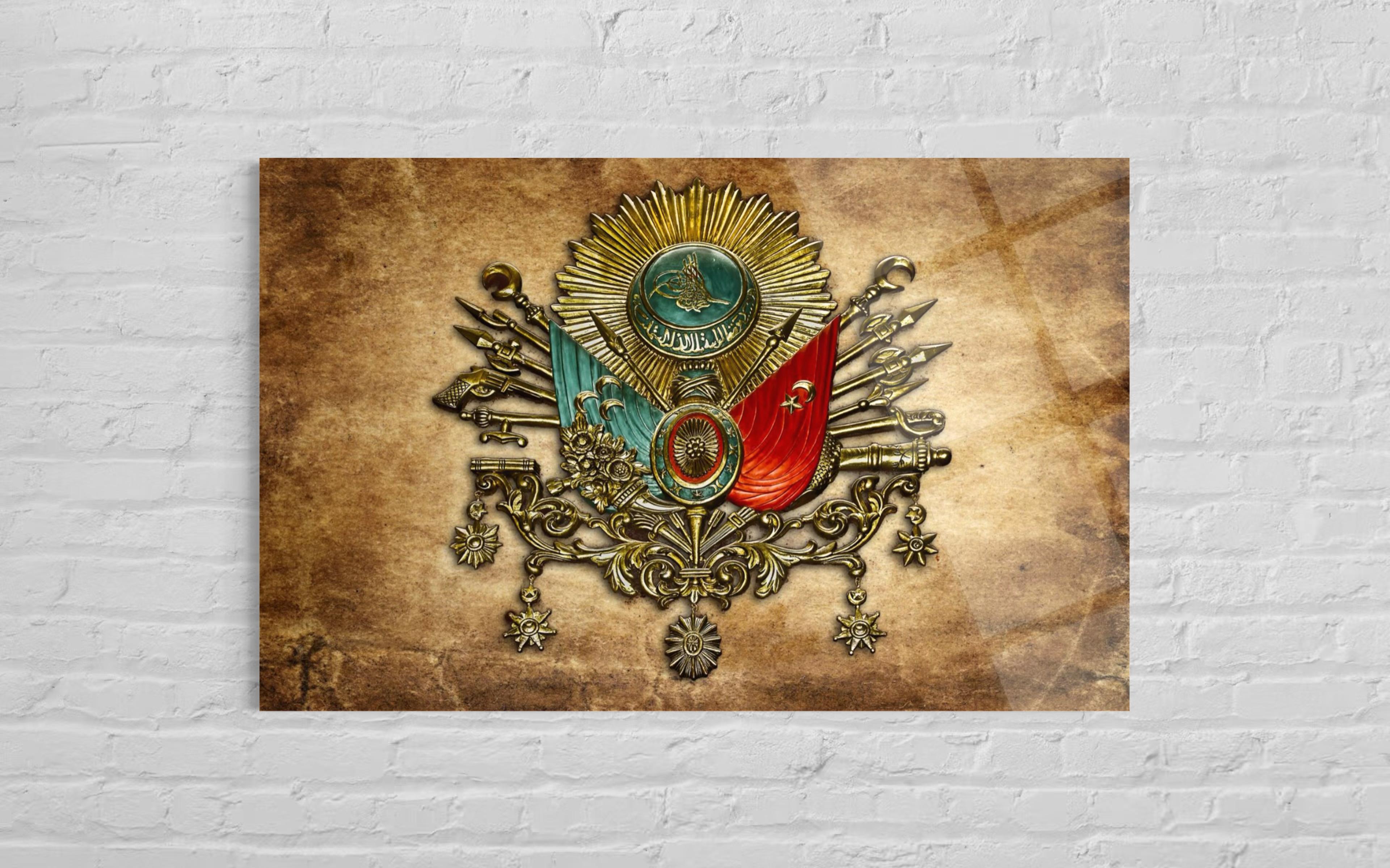 Osmanlı Tuğra Cam Tablo