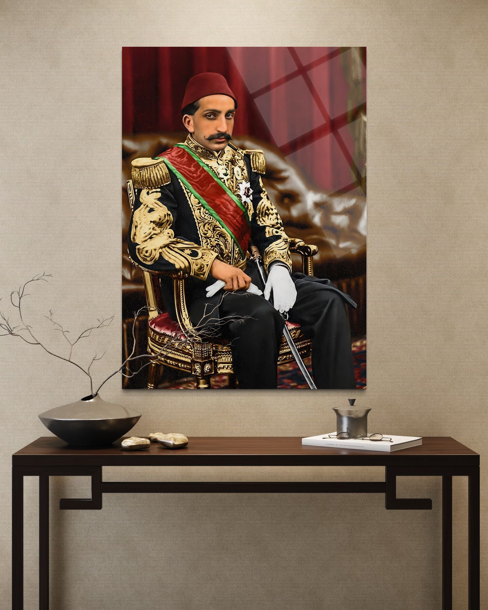 Sultan Abdülhamit Han Cam Tablo