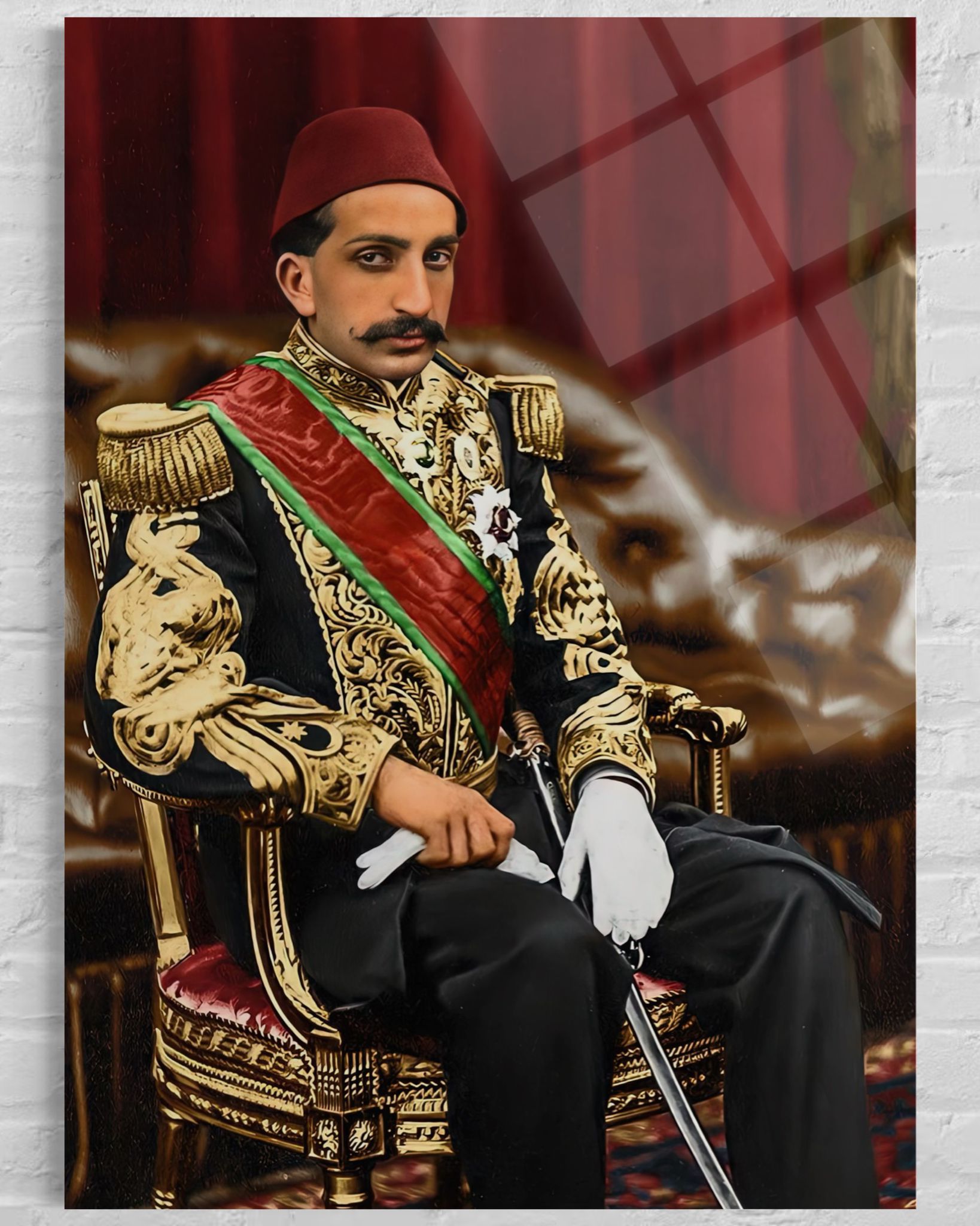 Sultan Abdülhamit Han Cam Tablo