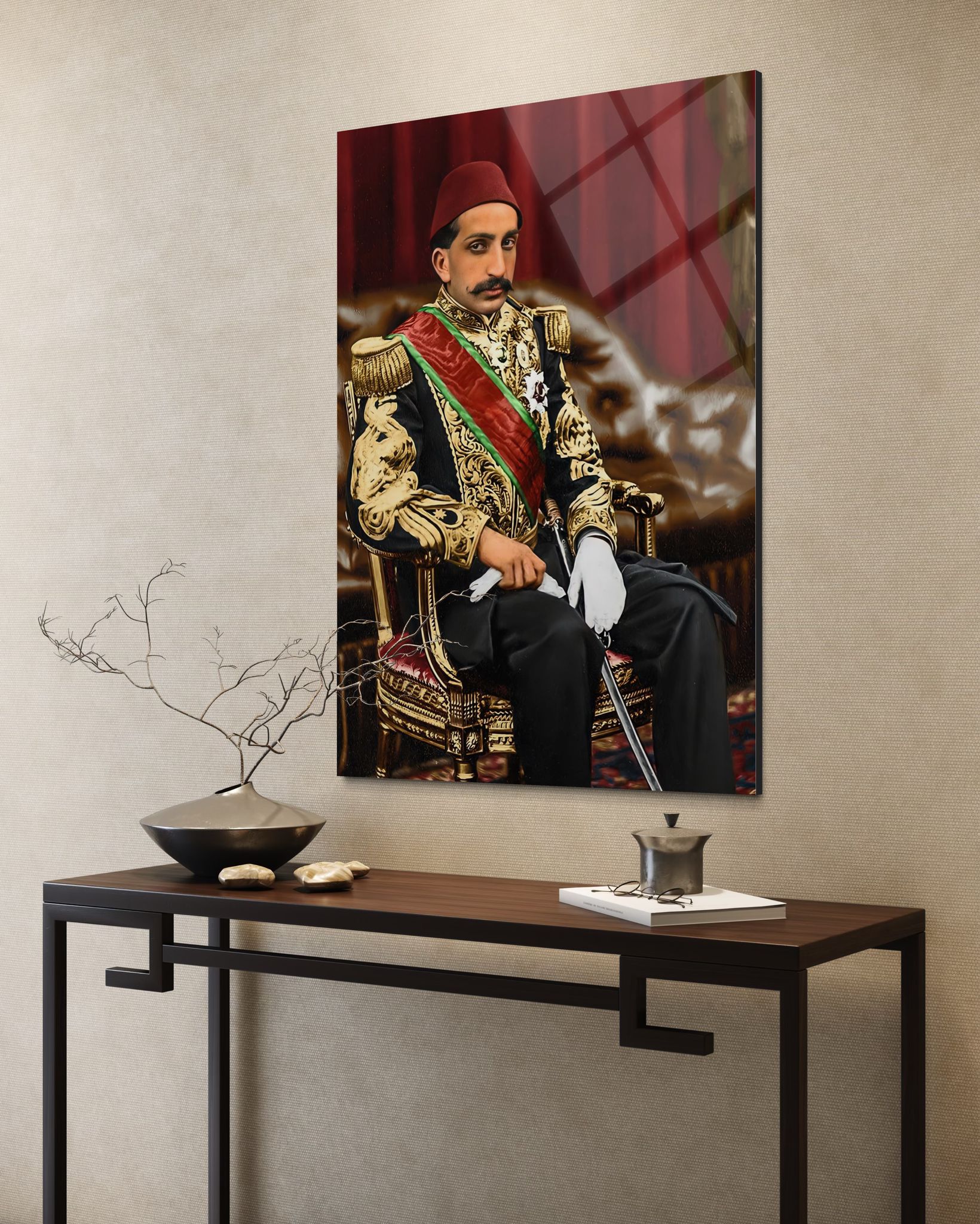 Sultan Abdülhamit Han Cam Tablo