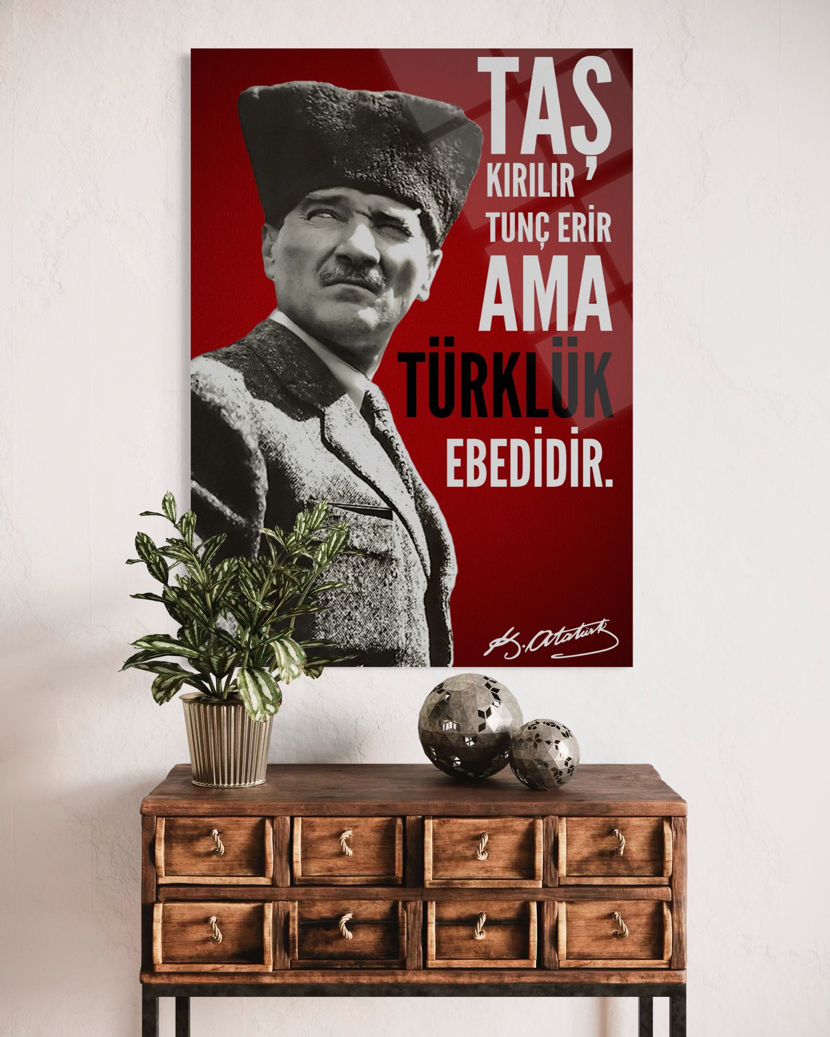 Atatürk Cam Tablo