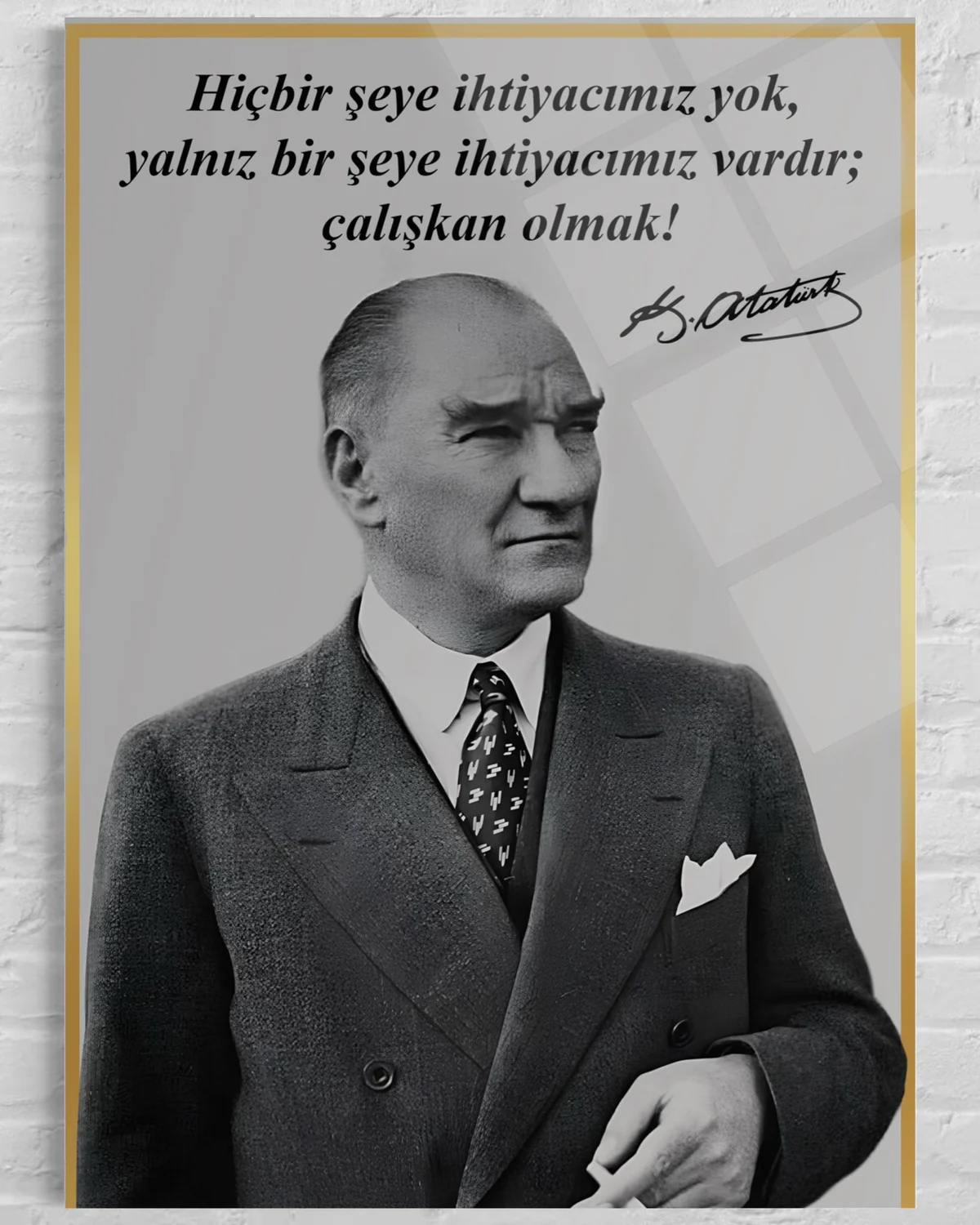 Atatürk Cam Tablo