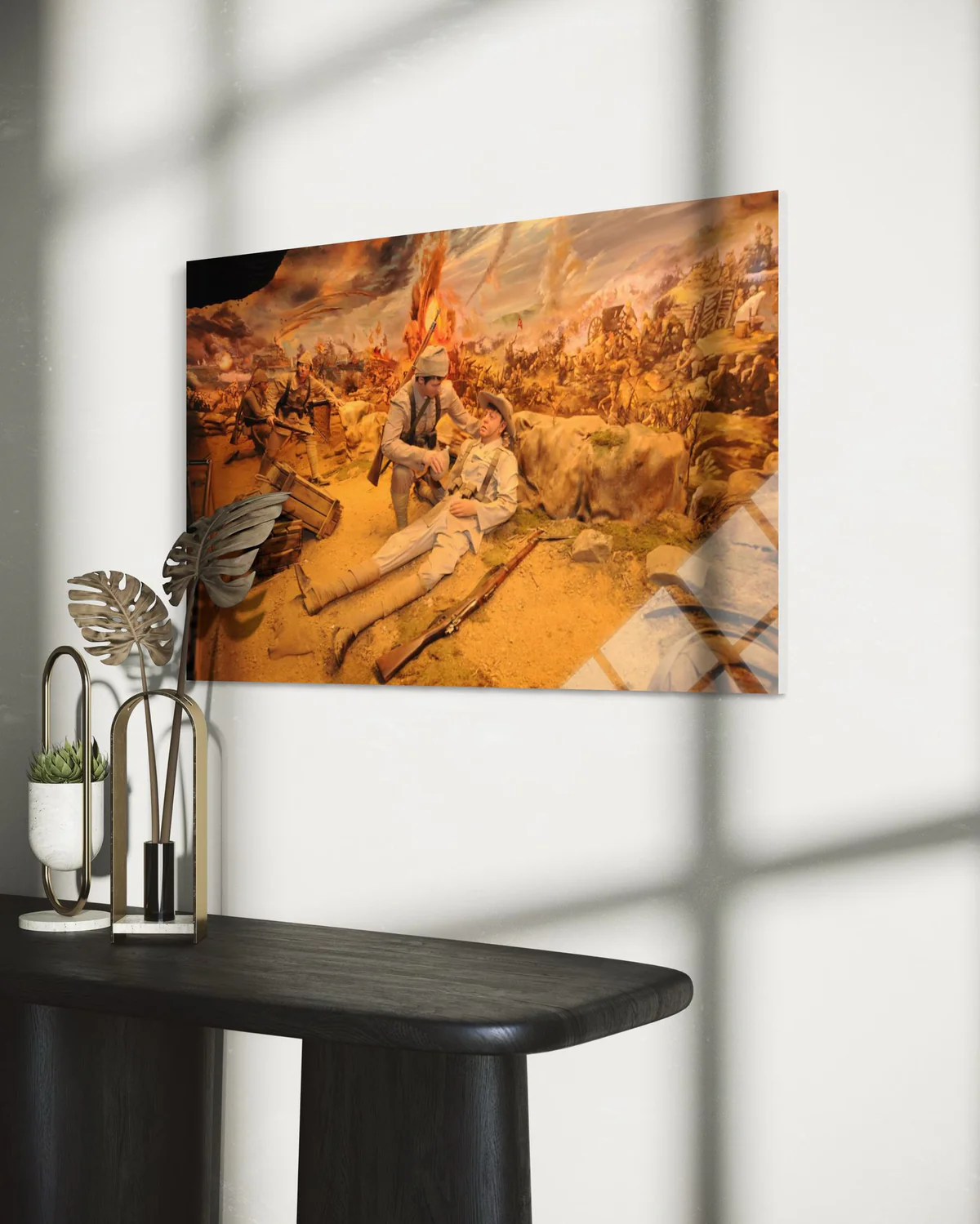 18 Mart Çanakkale Savaşı Temalı Cam Tablo