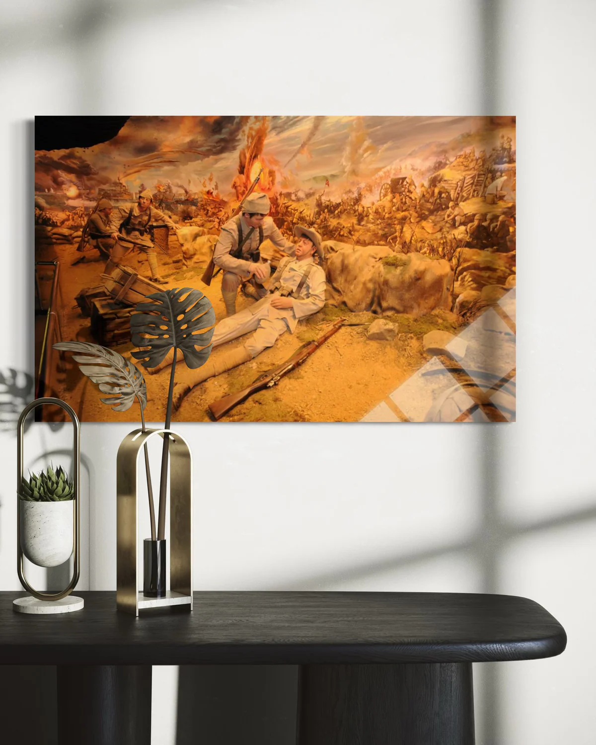18 Mart Çanakkale Savaşı Temalı Cam Tablo