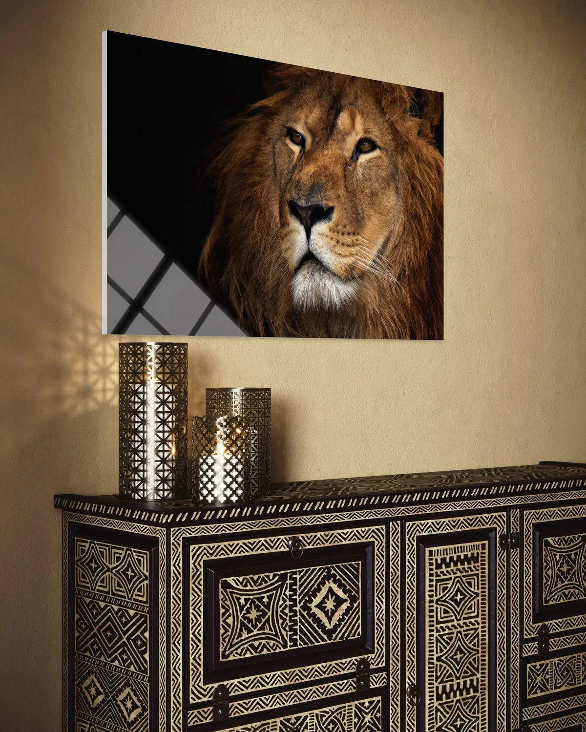 Aslan Cam Tablo