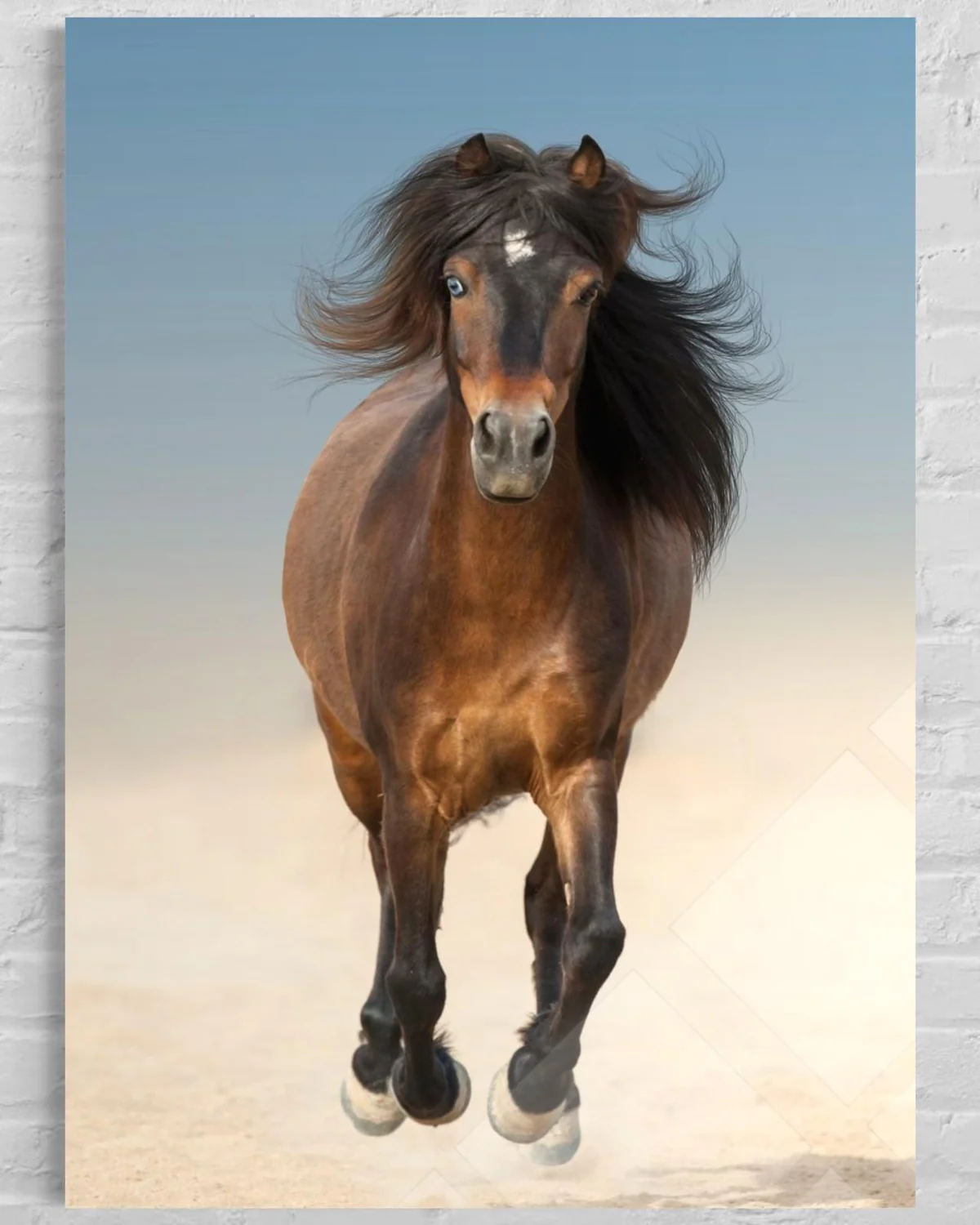 Koşan Atlı Cam Tablo