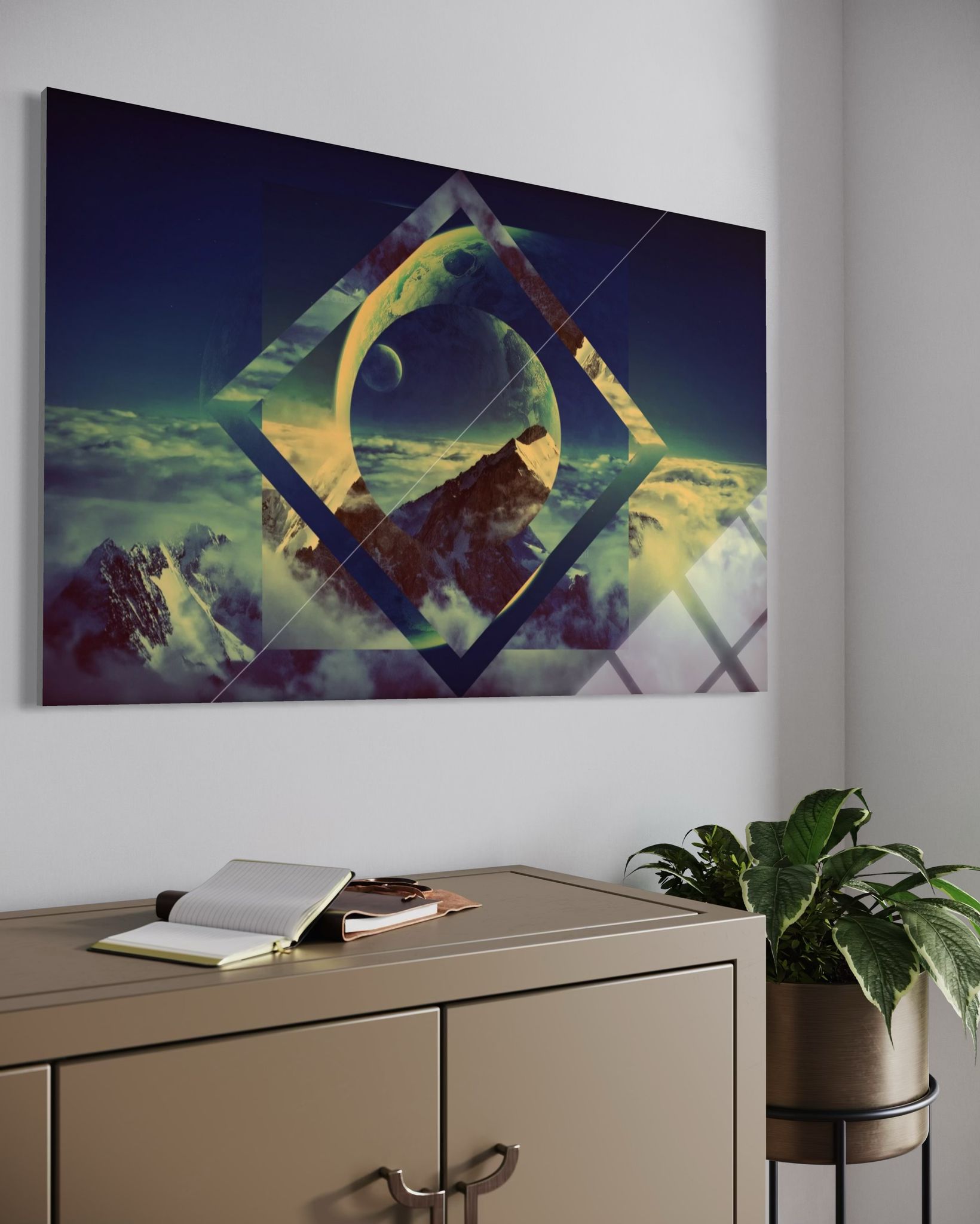 Modern - Sanat Cam Tablo