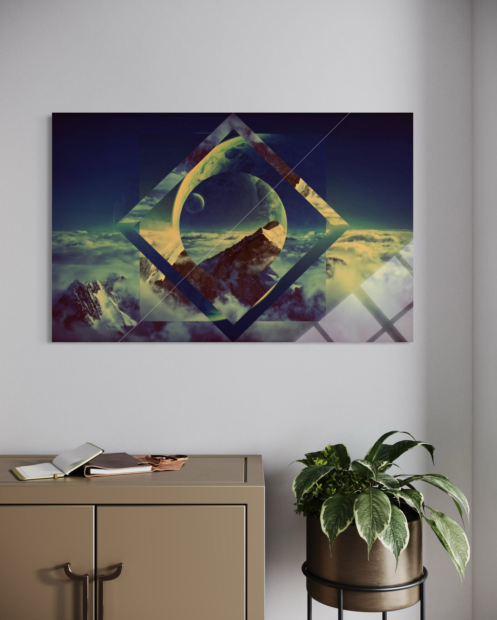 Modern - Sanat Cam Tablo