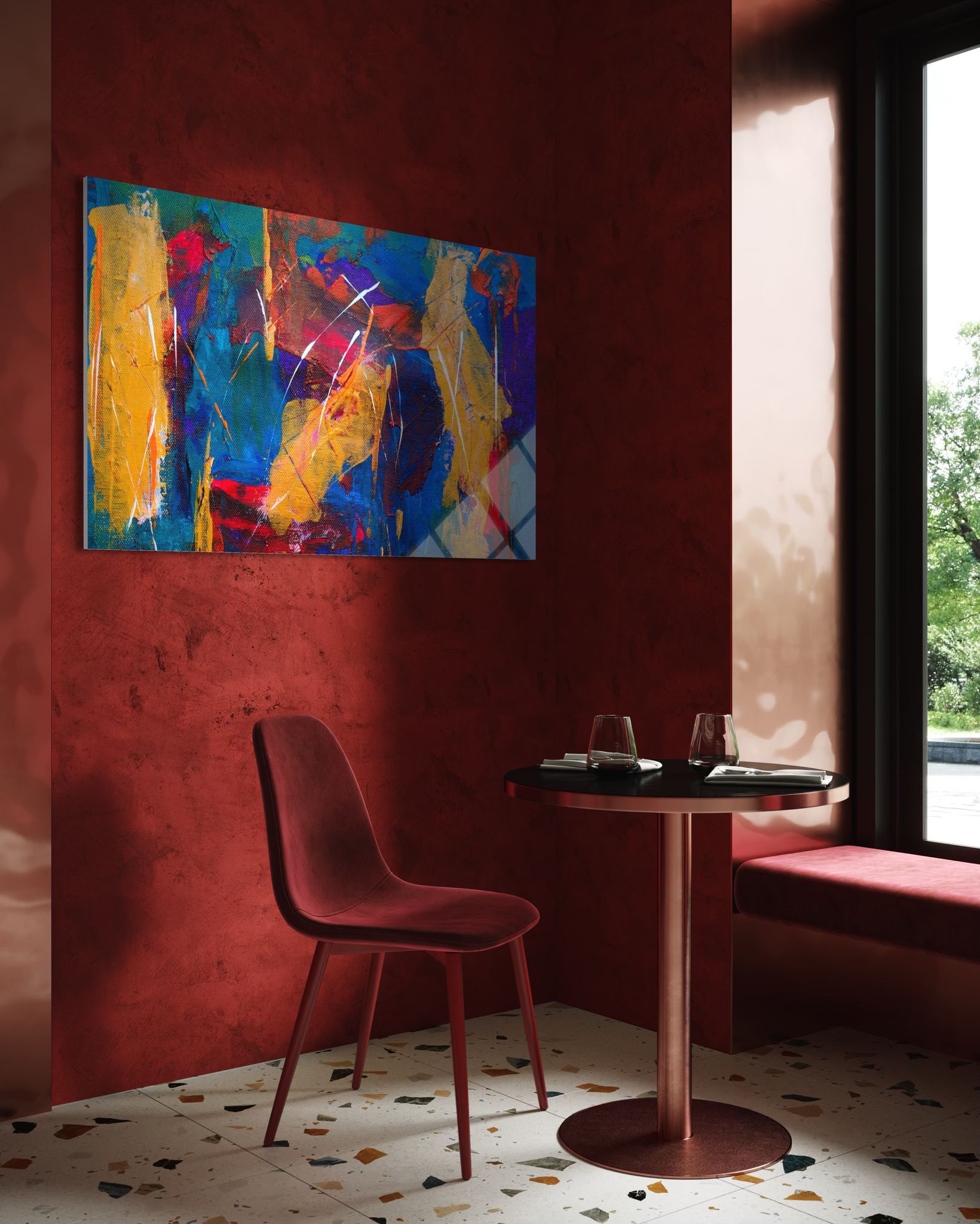 Modern - Sanat Cam Tablo