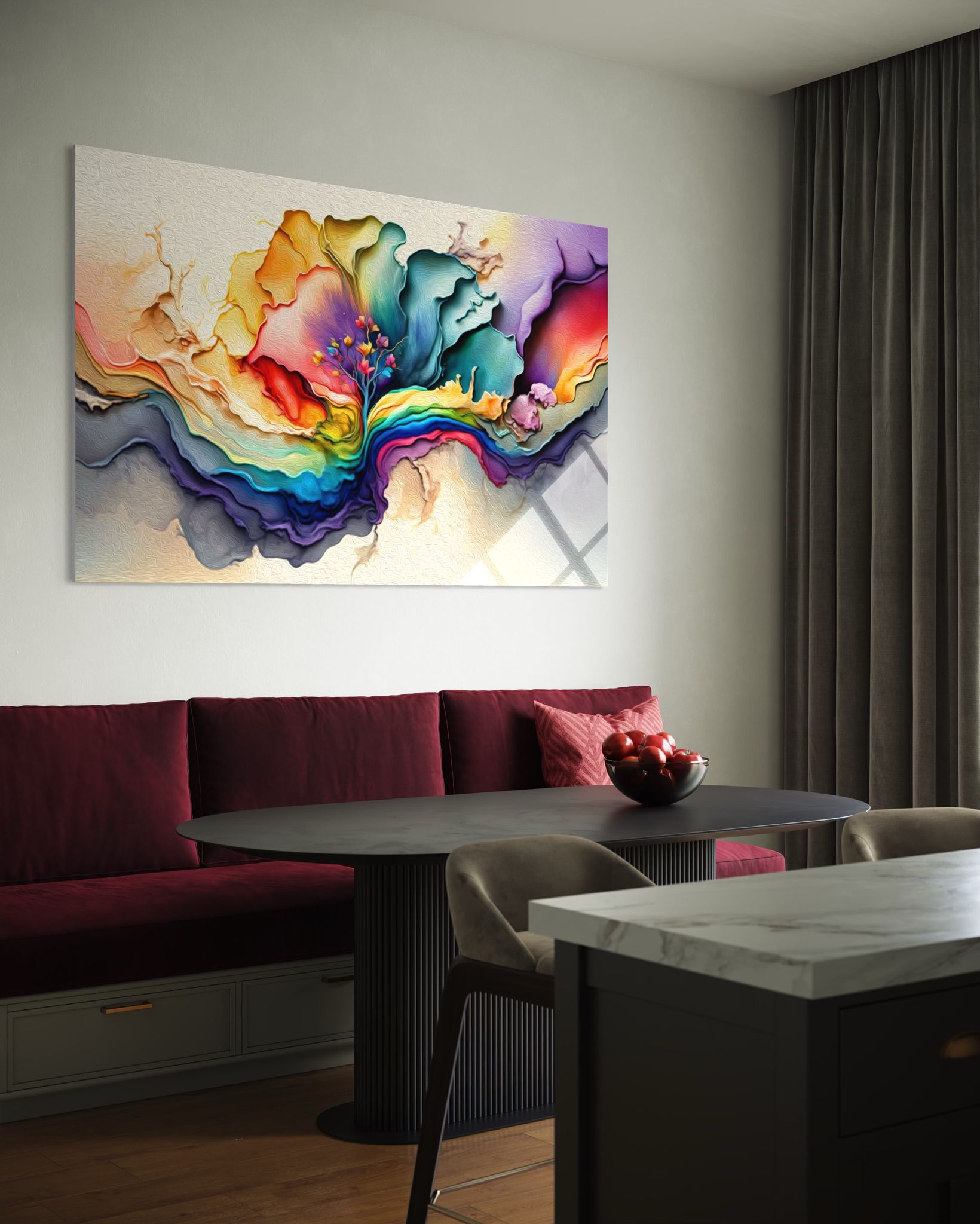 Modern - Sanat Cam Tablo