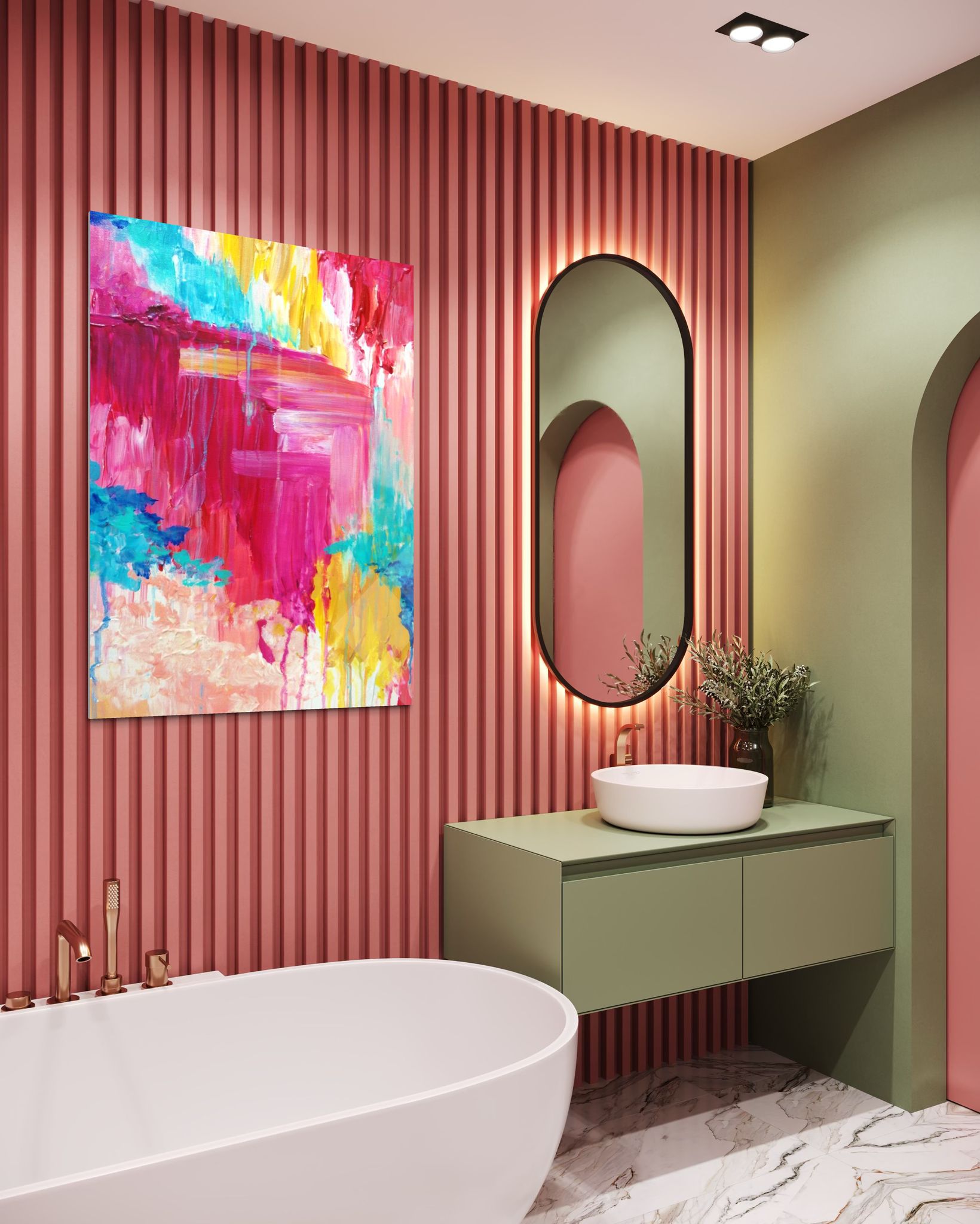 Modern - Sanat Cam Tablo