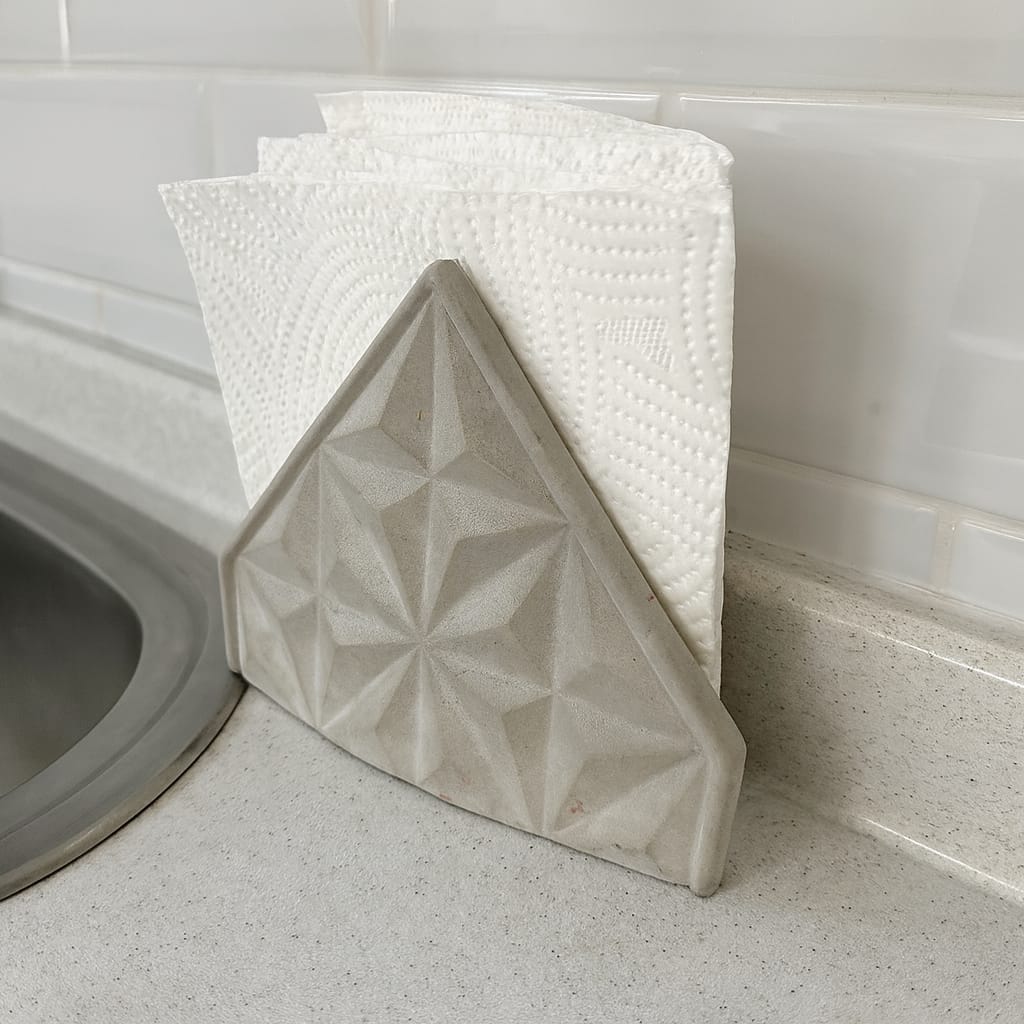 Beton Peçetelik ve Kürdanlık Set