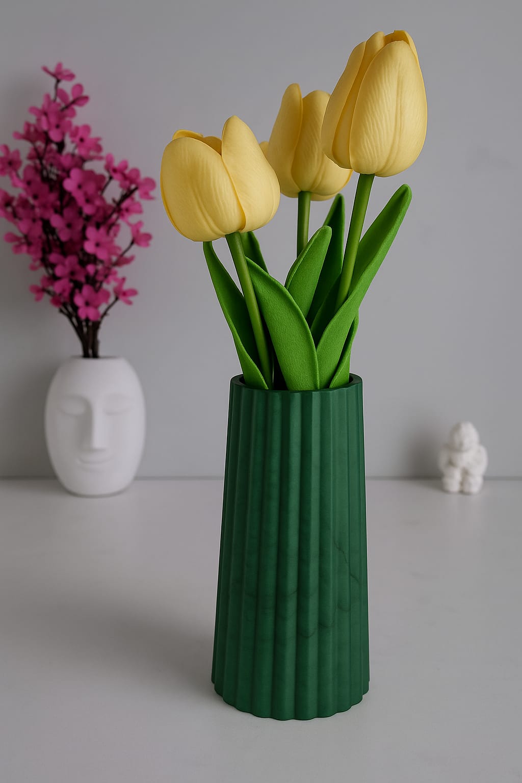 Pampas Vazosu Çiçek Vazosu 19 Cm