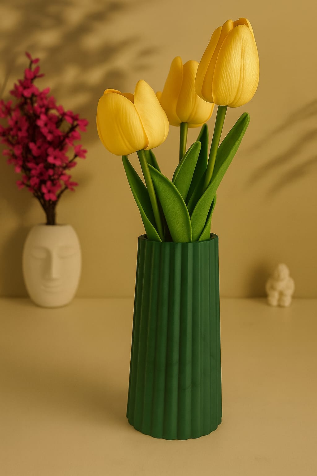 Pampas Vazosu Çiçek Vazosu 19 Cm