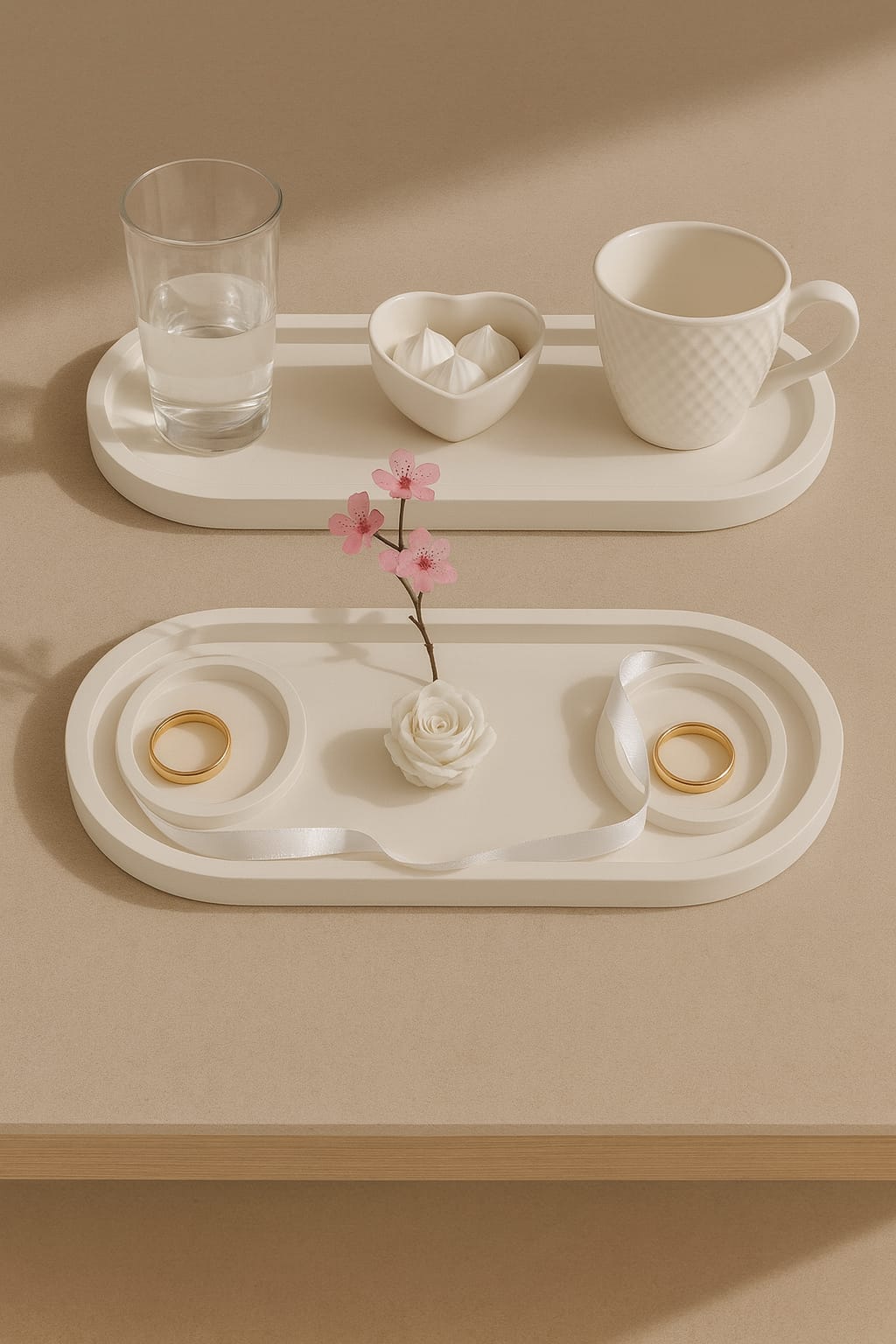 Beton Söz Nişan Tepsisi Seti