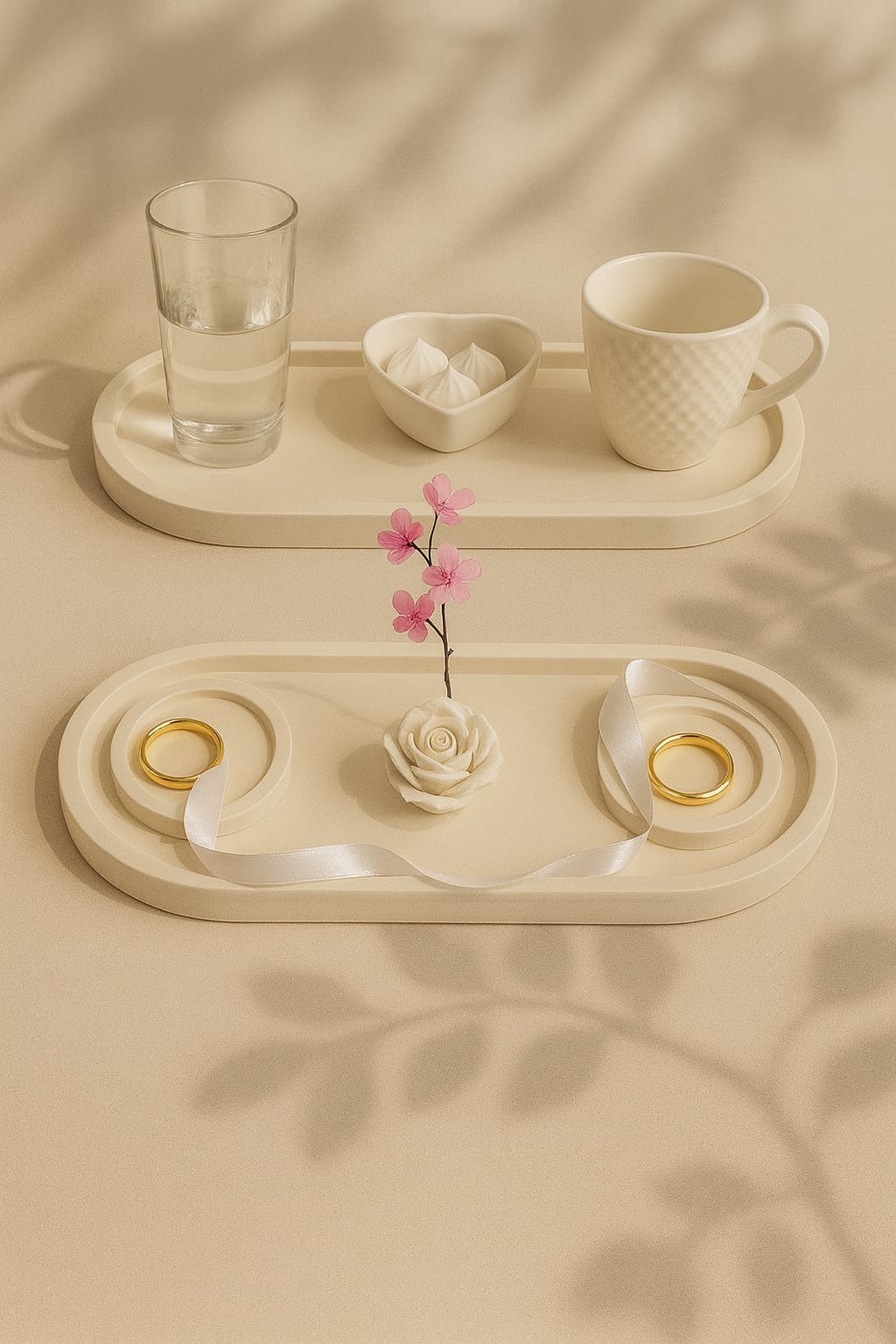 Beton Söz Nişan Tepsisi Seti