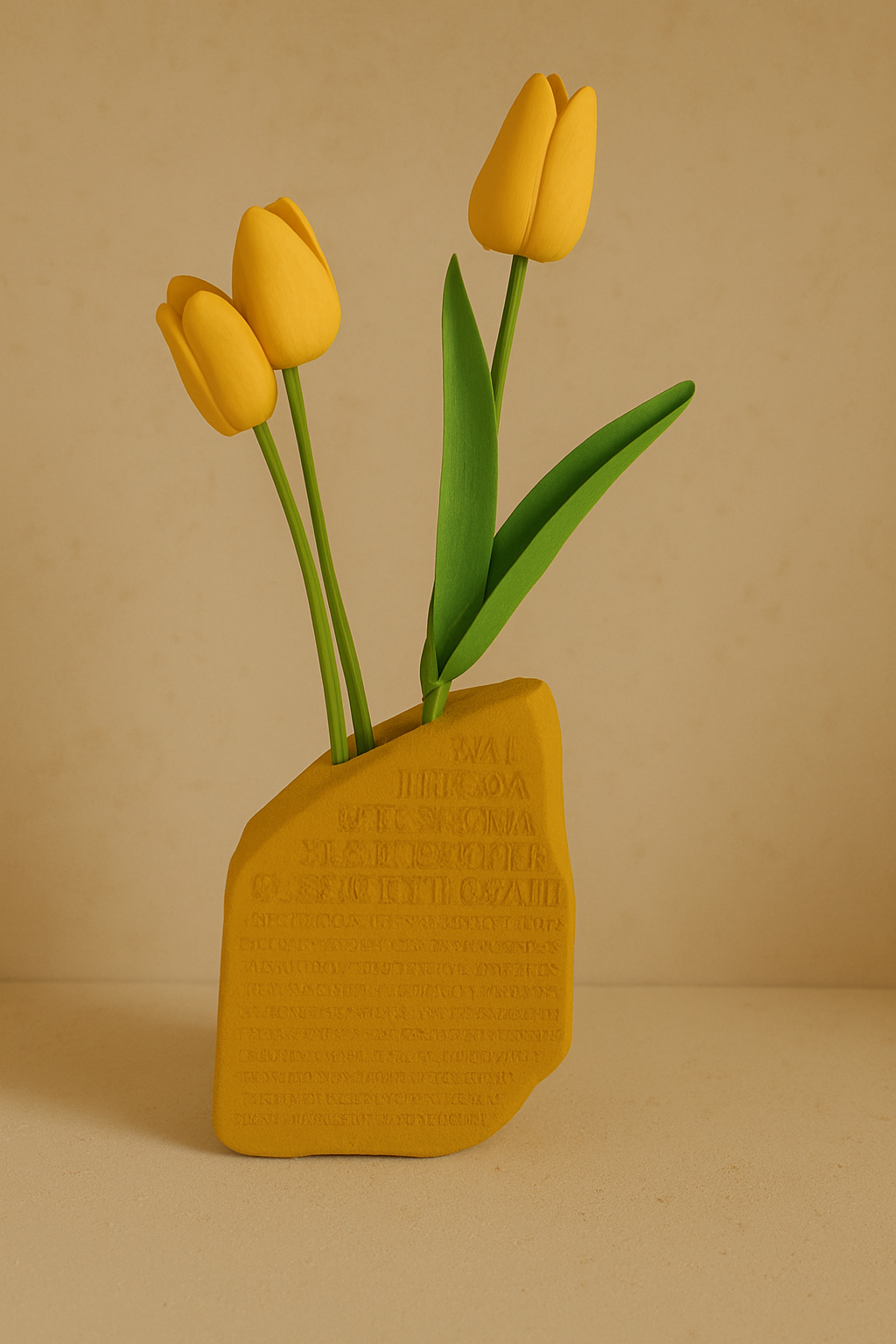 Beton Kitap Tututculu Vazo Antik Mısır Detaylı